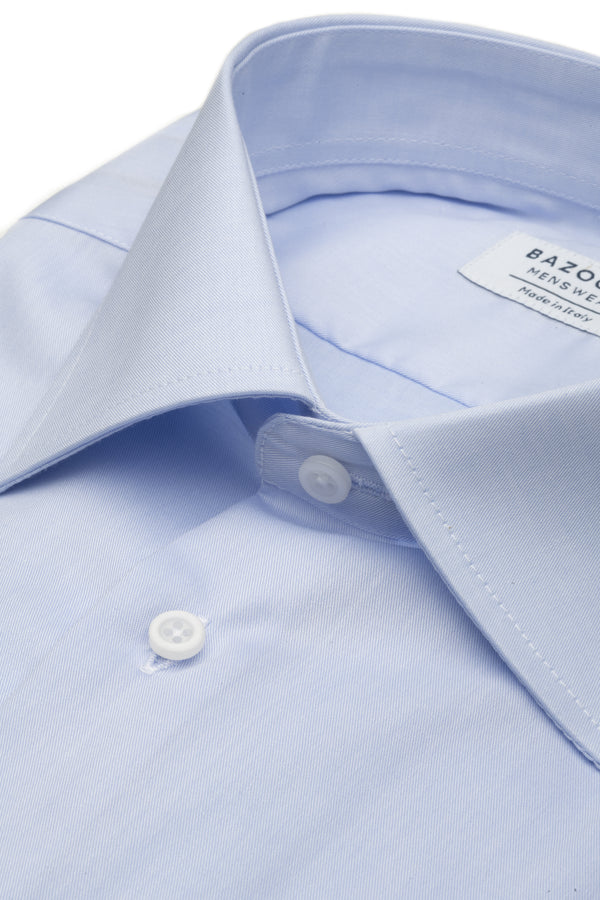 Light Blue No Iron Shirt by Bazooka - BAZOOKA 