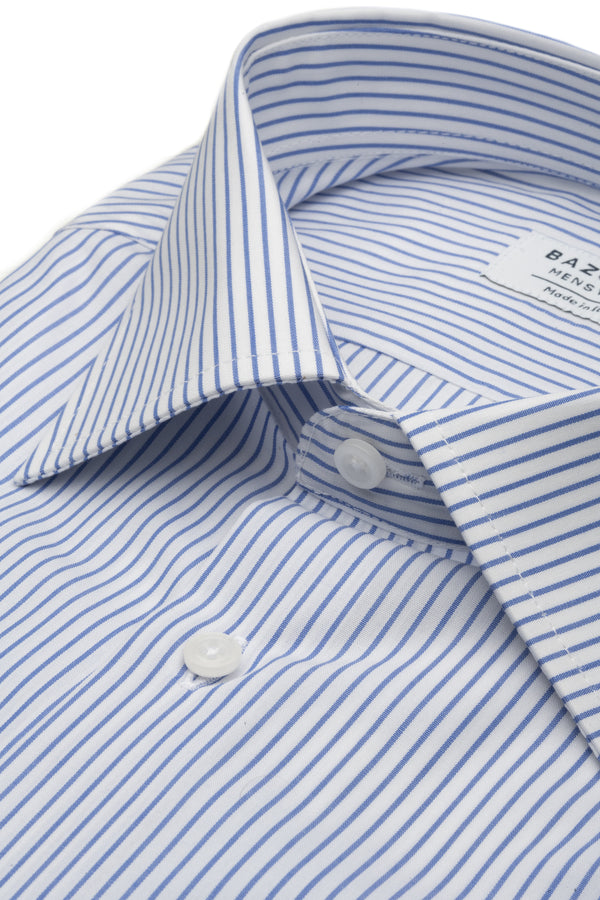 Light Blue/White S Striped Shirt by Bazooka - BAZOOKA 