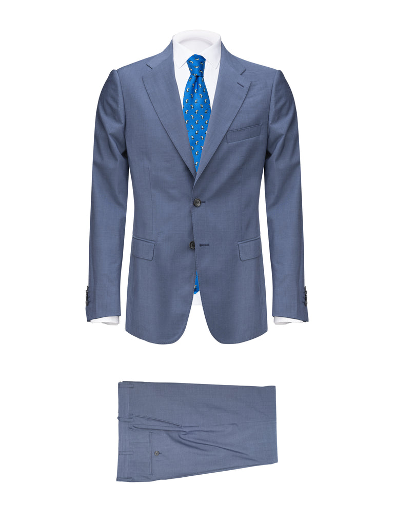 Light Blue Wool Suit - BAZOOKA 