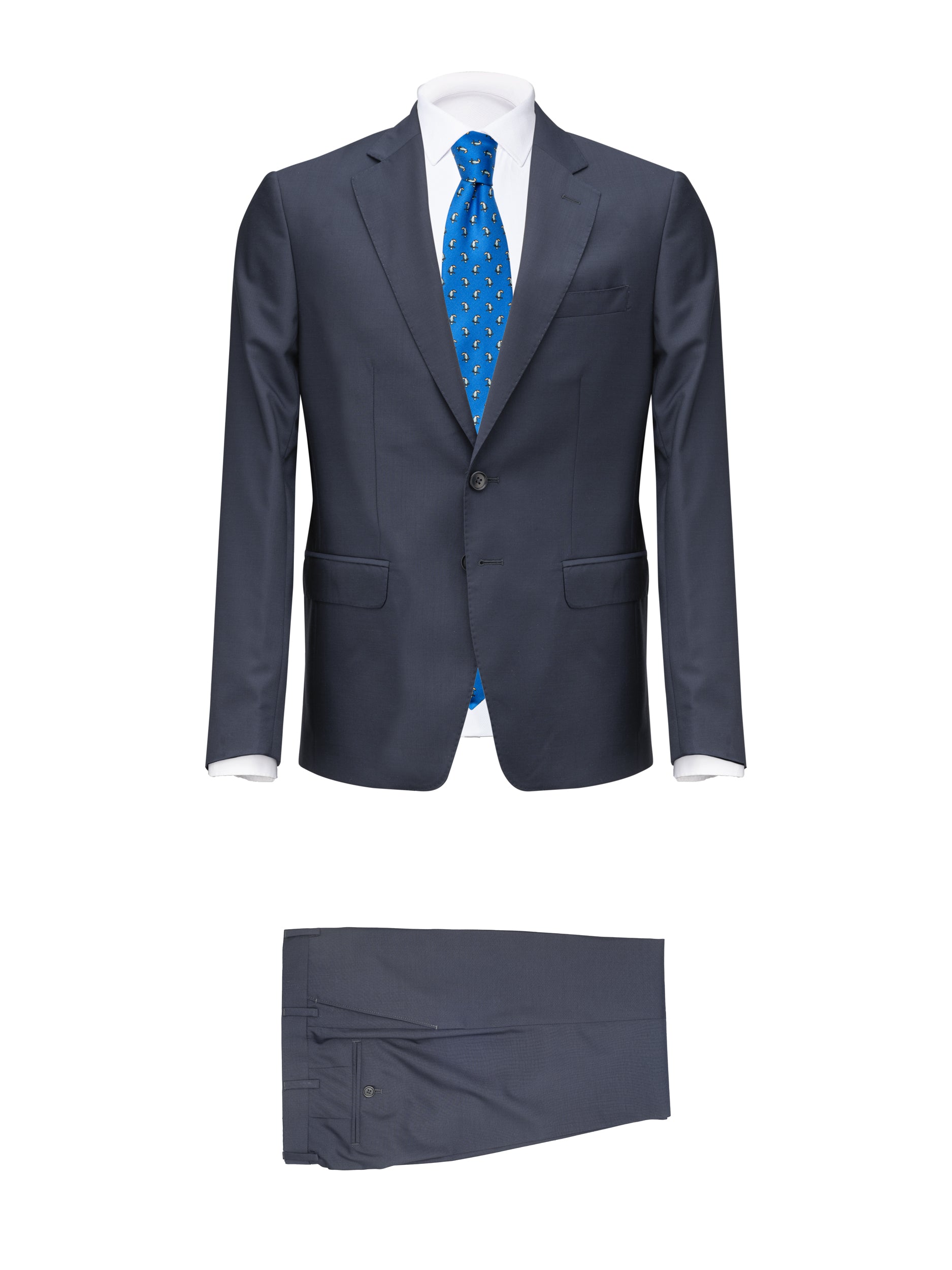 Navy Wool C Wool Suit by Reda | BAZOOKA