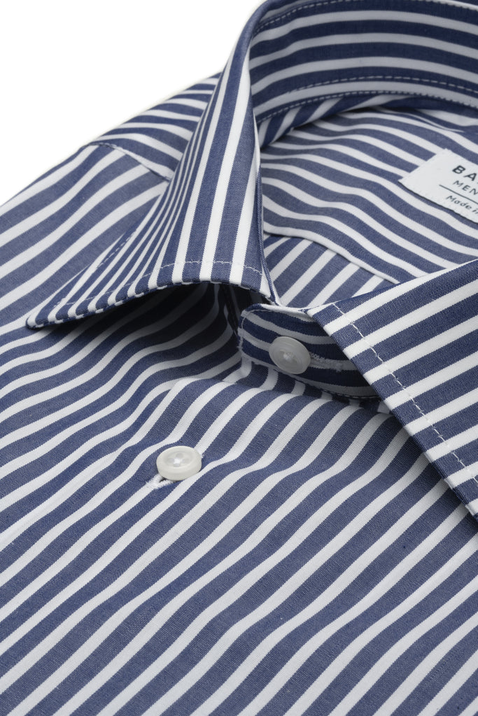 White/Navy Striped Shirt by Bazooka - BAZOOKA 