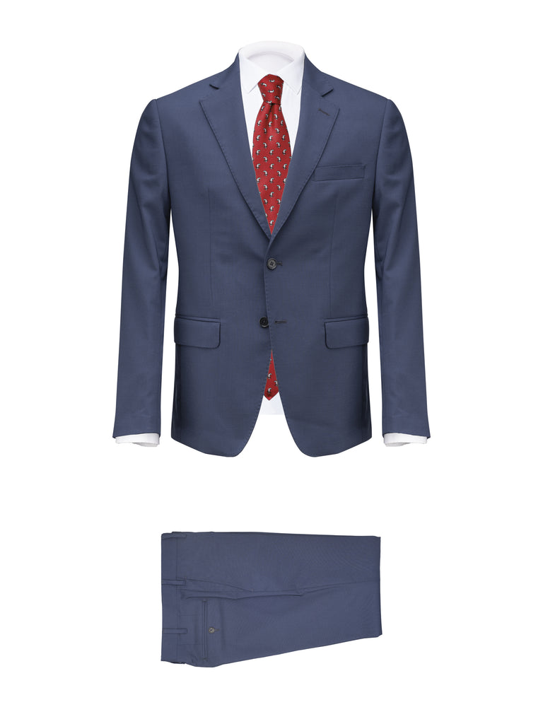 Royal Blue Wool Suit - BAZOOKA 