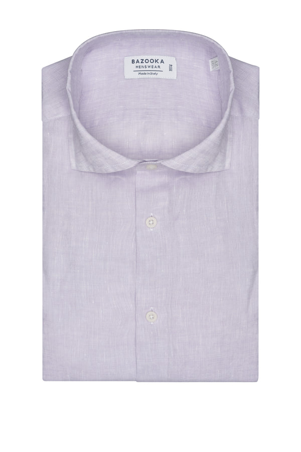 Lavender Linen Shirt by Bazooka - BAZOOKA 