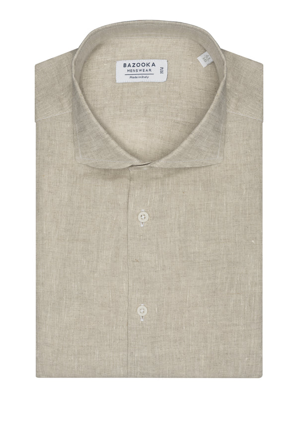 Sand Linen Shirt by Bazooka - BAZOOKA 
