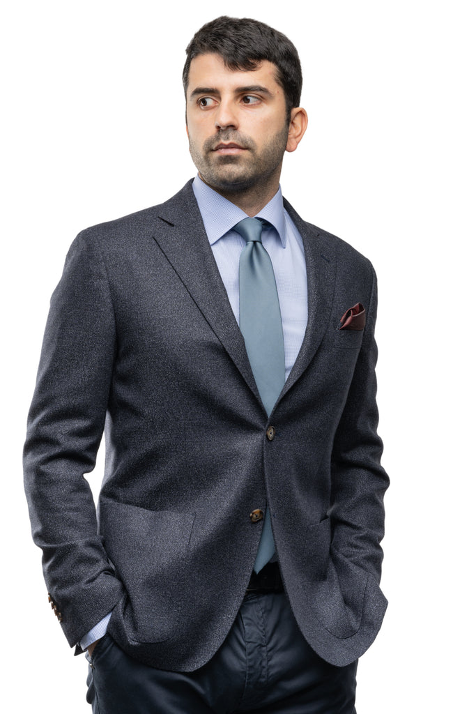 Grey Roma Wool Blazer - BAZOOKA 