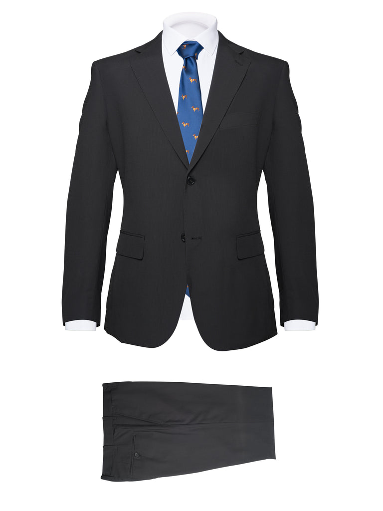 Chuckle Grey Pinstripe Suit "Super 100" - BAZOOKA 