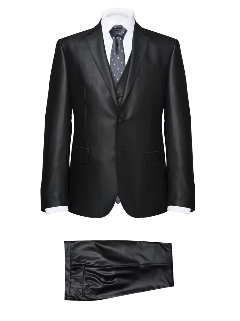 Black 3 Piece Suit Andrea Barberi - BAZOOKA 