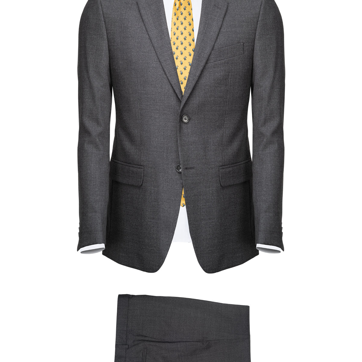 Grey Cool Wool Suit by Marzotto | BAZOOKA
