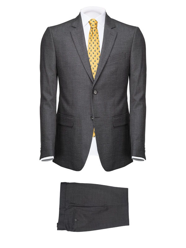 Grey Marzotto Cool Wool Suit - BAZOOKA 