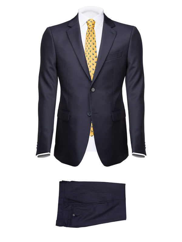 Navy Angelico Cool Wool Suit - BAZOOKA 