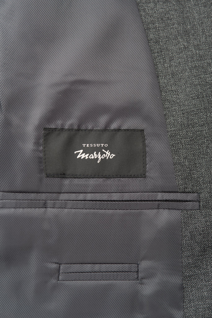 Grey Marzotto Cool Wool Suit - BAZOOKA 