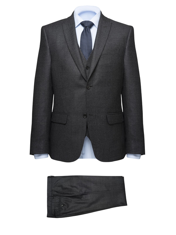 3 Piece Suit  Grey flanella - BAZOOKA 