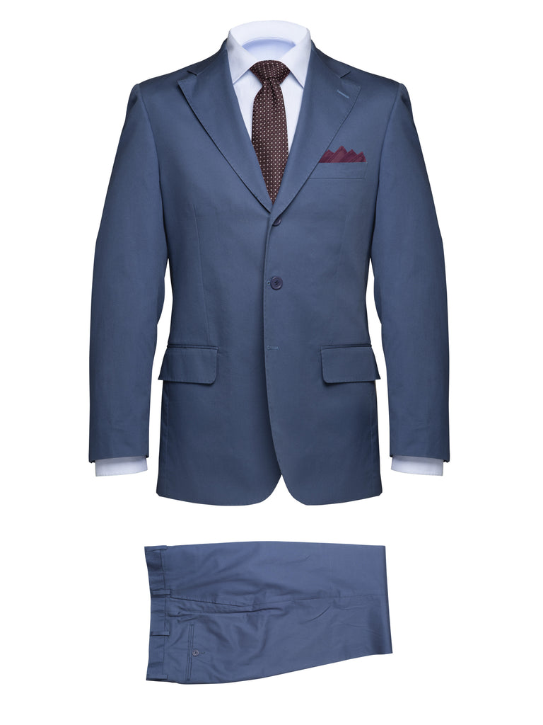 Blue Cotton Suit - BAZOOKA 