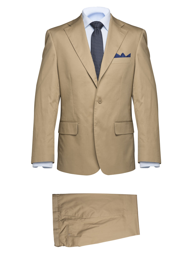 Beige Cotton Suit - BAZOOKA 