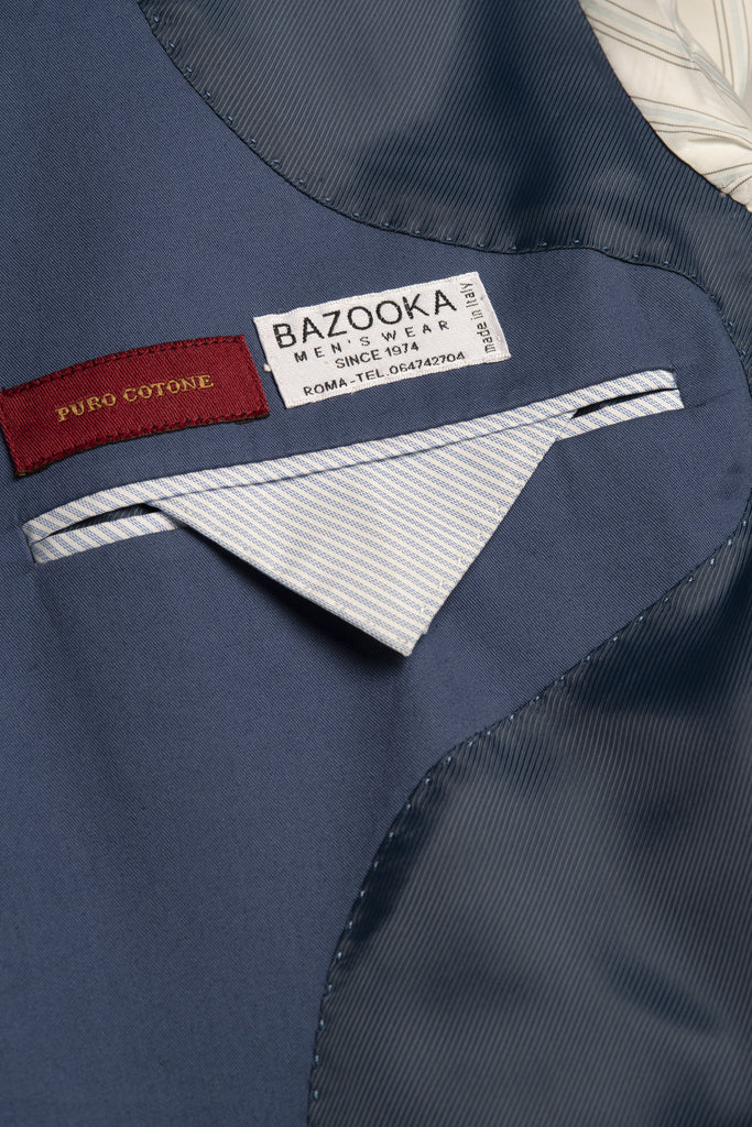 Blue Cotton Suit - BAZOOKA 