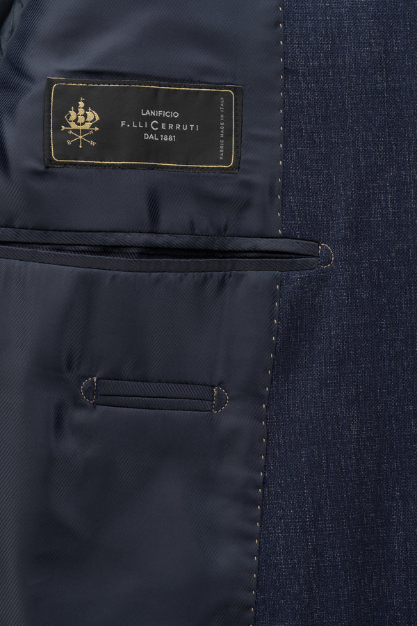 Microfantasy Blue Jeans Cool Wool Suit by Cerruti - BAZOOKA 