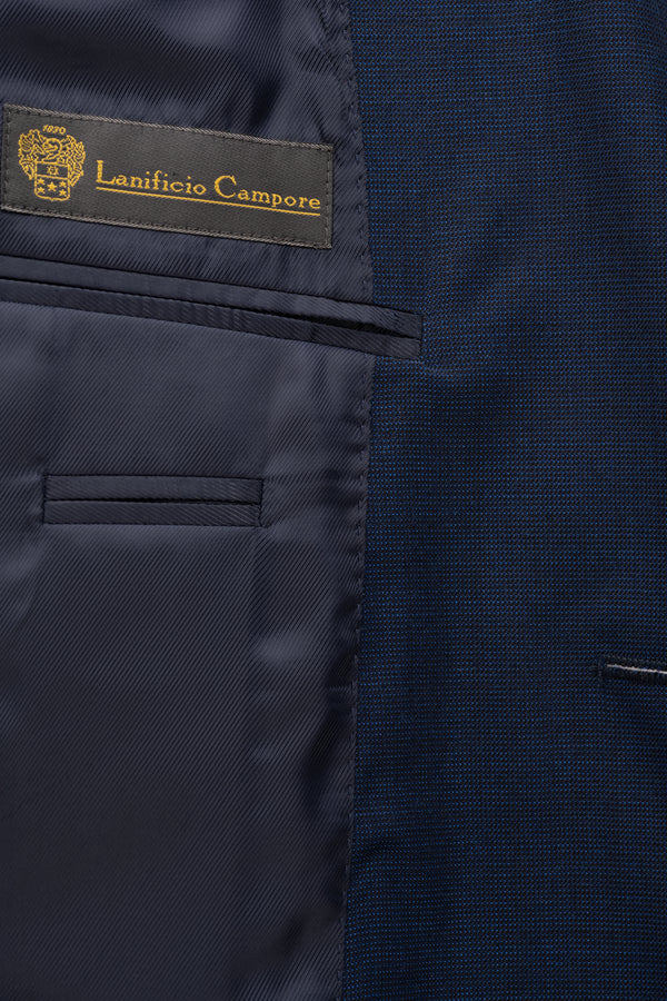 Capri Blue Cool Wool Suit by Campore - BAZOOKA 