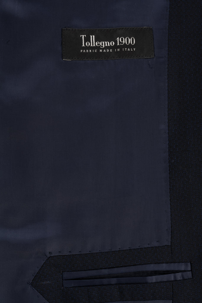 Pallini Navy Cool Wool Suit by Tollegno - BAZOOKA 