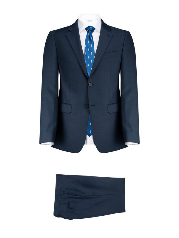 Optanium Blue Operato Wool Suit by Marlane - BAZOOKA 