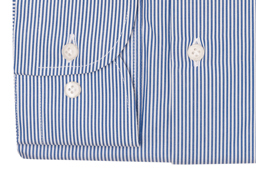Blue & White Striped Shirt "Bazooka" - BAZOOKA 