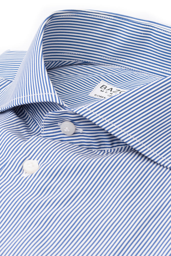Blue & White Striped Shirt "Bazooka" - BAZOOKA 