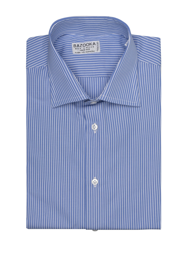 Light Blue Striped Shirt by Bazooka - BAZOOKA 