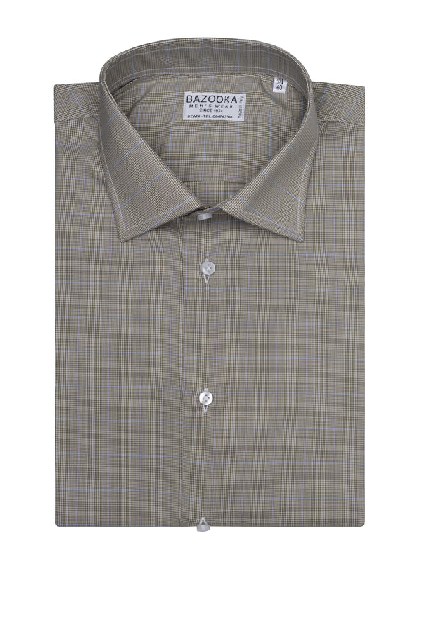 Grey Prince of Wales Shirt by Bazooka - BAZOOKA 