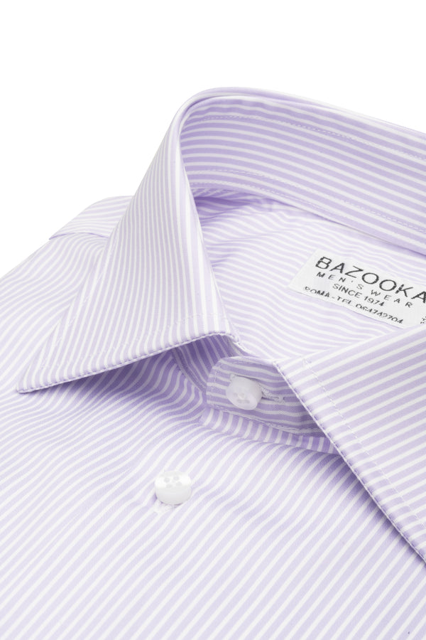 Lilac/White Striped Shirt by Bazooka - BAZOOKA 