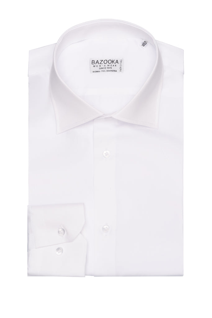 Solid White Shirt by Bazooka - BAZOOKA 