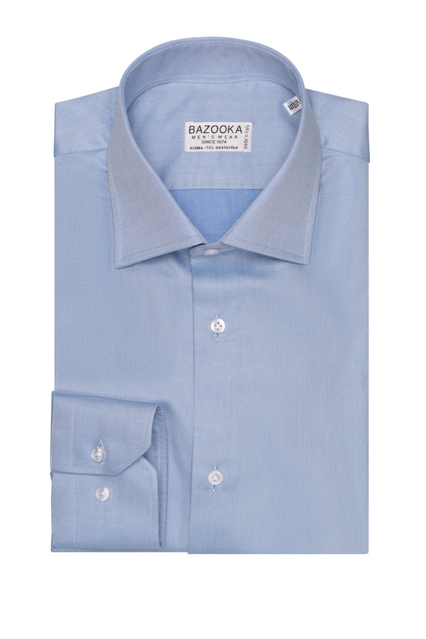 Light Blue Twill Shirt by Bazooka - BAZOOKA 