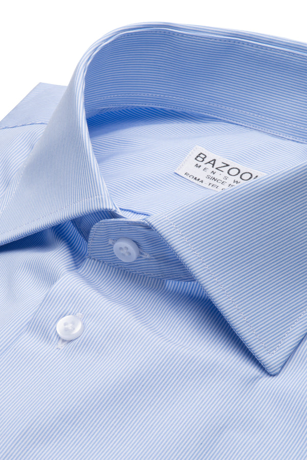 Millerighe Light Blue Shirt by Bazooka - BAZOOKA 