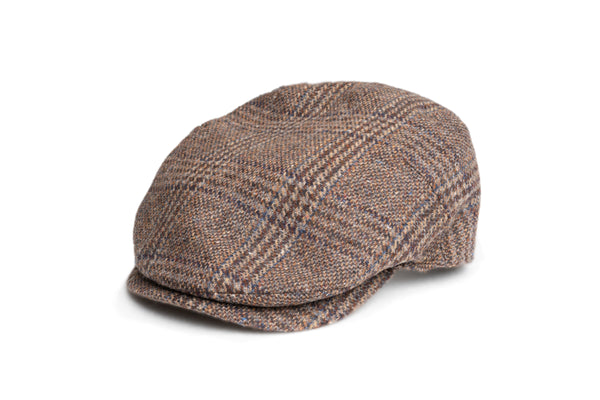 Brown Prince of Wales Flat Cap - BAZOOKA 