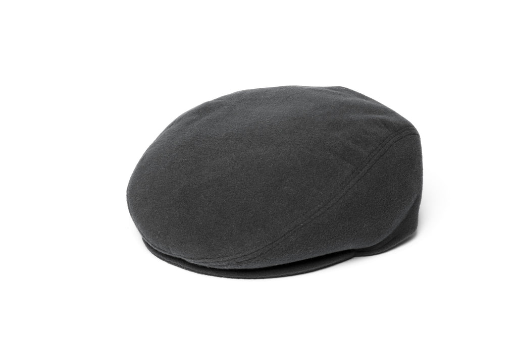 Grey Wool Flat Cap - BAZOOKA 