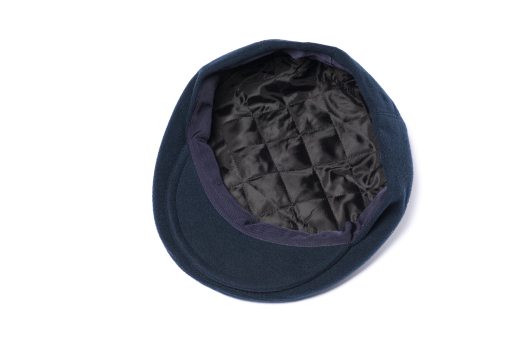 Blue Wool Flat Cap - BAZOOKA 