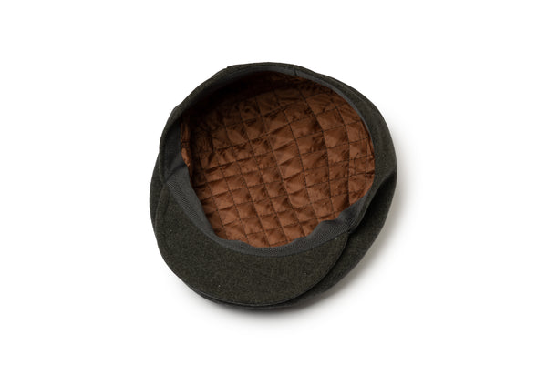 Grey Wool Flat Cap - BAZOOKA 