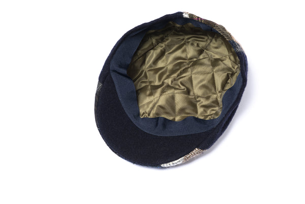 Patchwork Wool Flat Cap " Classic" - BAZOOKA 