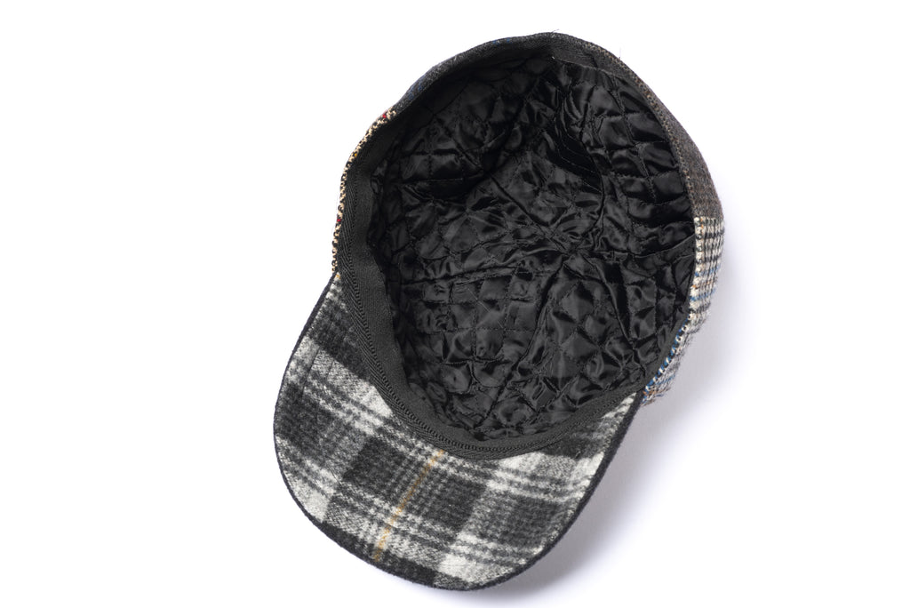 Patchwork Wool Baseball Hat - BAZOOKA 