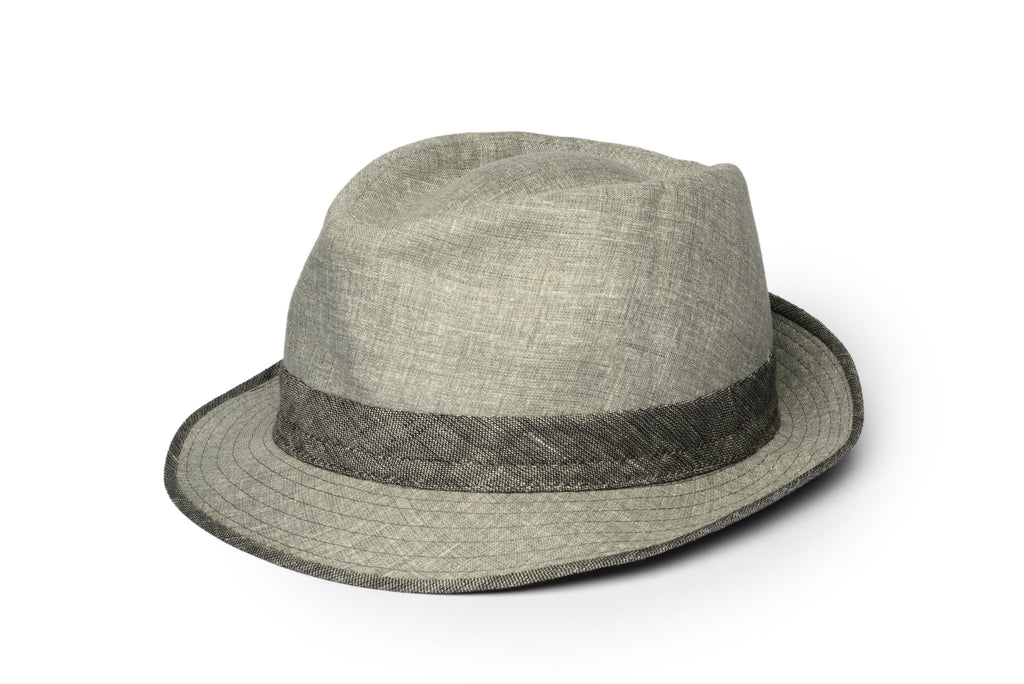 Light Grey Bardolino Linen Hat - BAZOOKA 