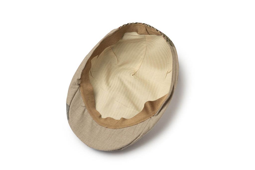Patchwork Cotton Flat Cap - BAZOOKA 