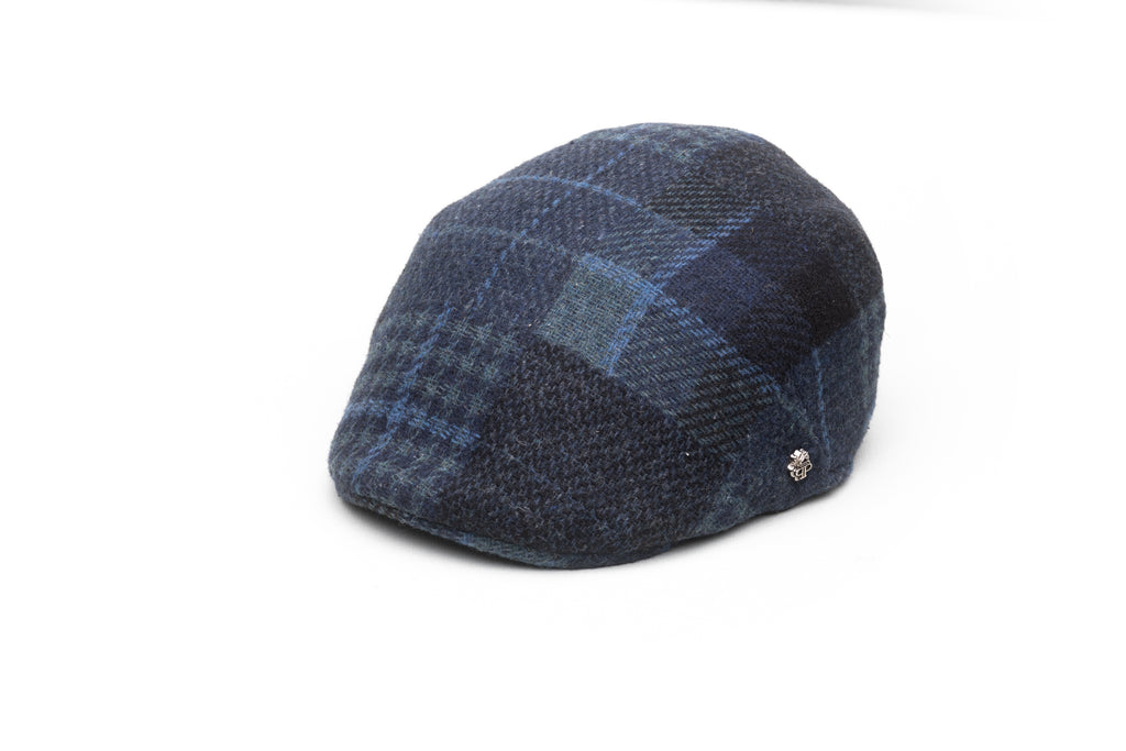 Blue Printed Wool Patchwork - BAZOOKA 