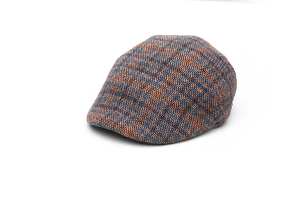 Fantasy Check Wool Flat Cap - BAZOOKA 