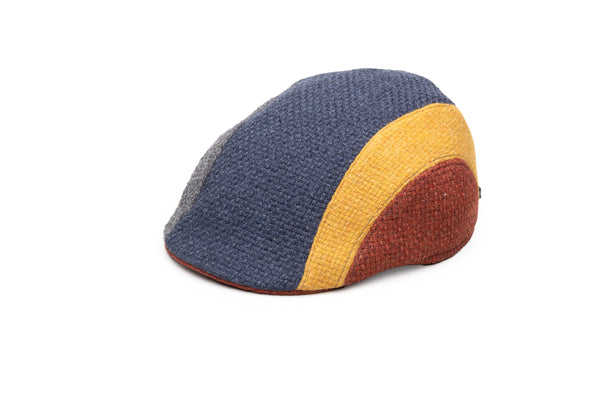 Multicolored Wool Flat Cap - BAZOOKA 