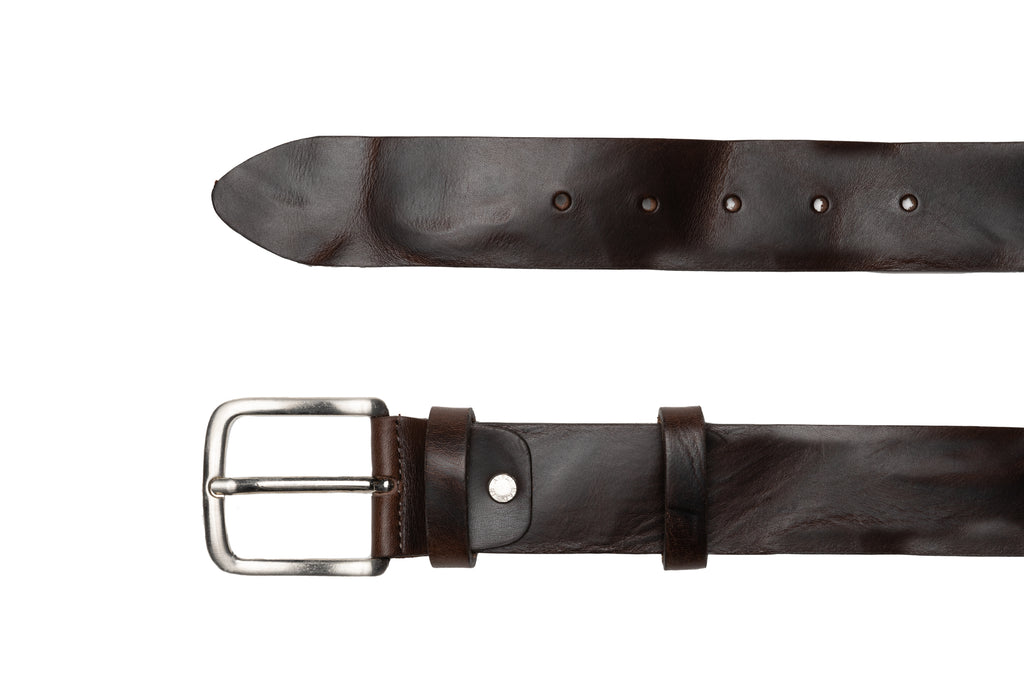 Dark Brown Invecchiato Belt - BAZOOKA 