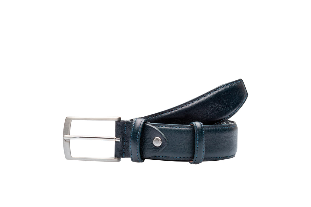 Dressy & Stitched Blue Belt - BAZOOKA 