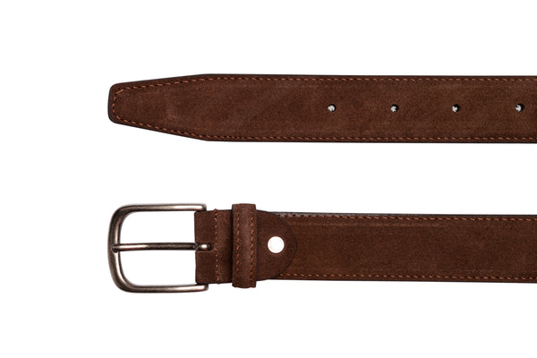 Brown Suede Belt 3.5 - BAZOOKA 