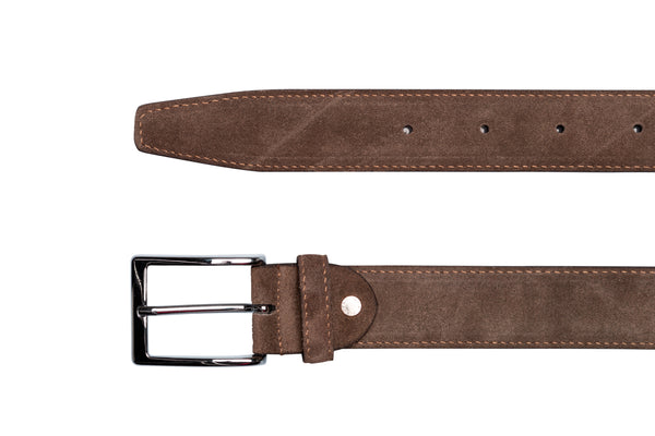 Grey Suede Belt 3.5 - BAZOOKA 