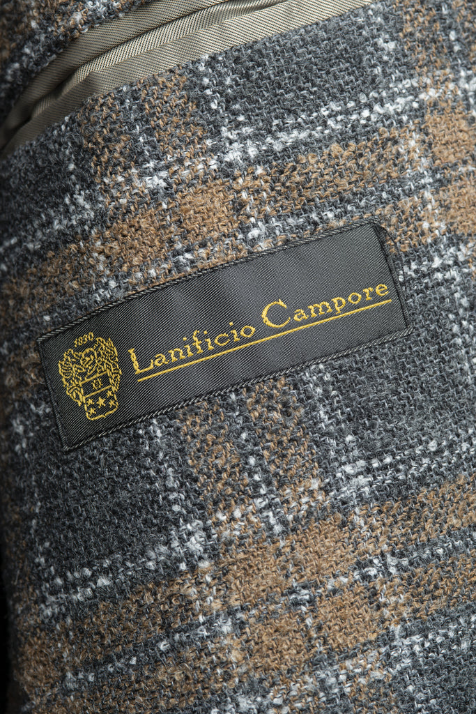 "Sand" Windowpane Jacket by Campore - BAZOOKA 