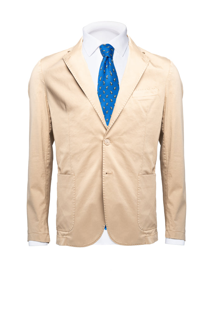 Beige Cotton Blazer - BAZOOKA 