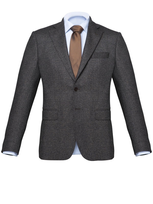 Grey Harris Tweed Jacket by Tollegno - BAZOOKA 