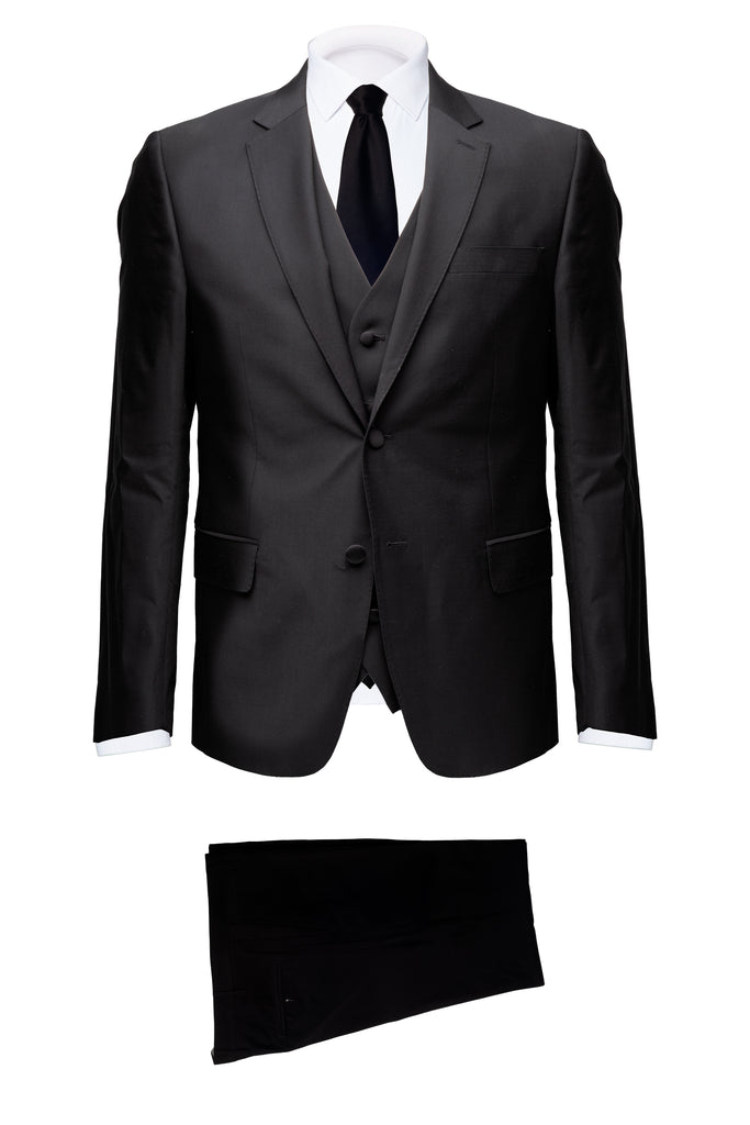 Black 3 Piece Suit Andrea Barberi - BAZOOKA 